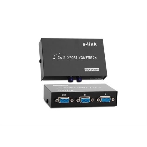 S-Link MSV-1215 2 PORT VGA MONİTOR ÇOKLAYICI